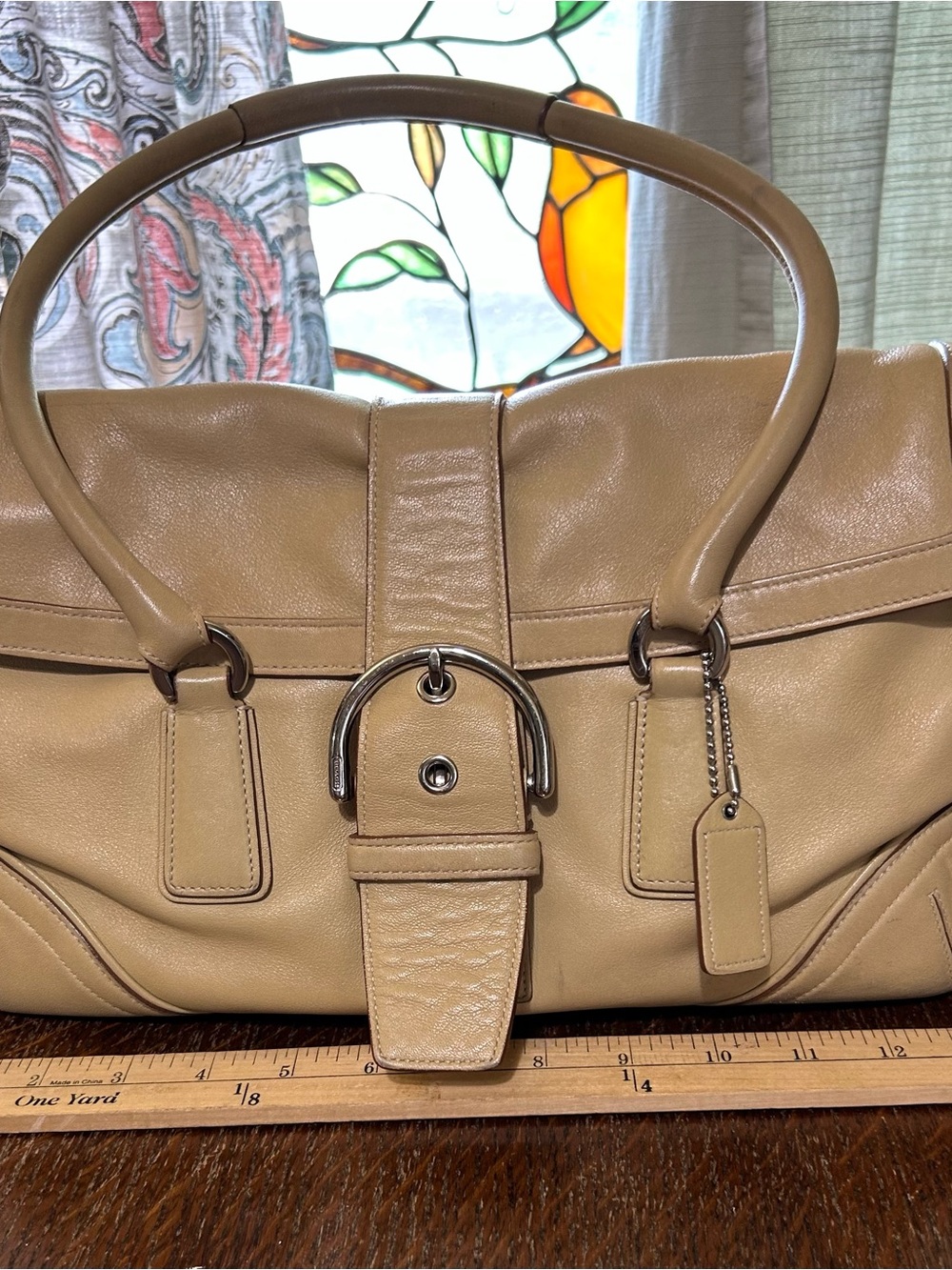 Coach #9251  Vintage Shoulder Satchel Leather Bag & Hang Tag - Picture 2 of 12